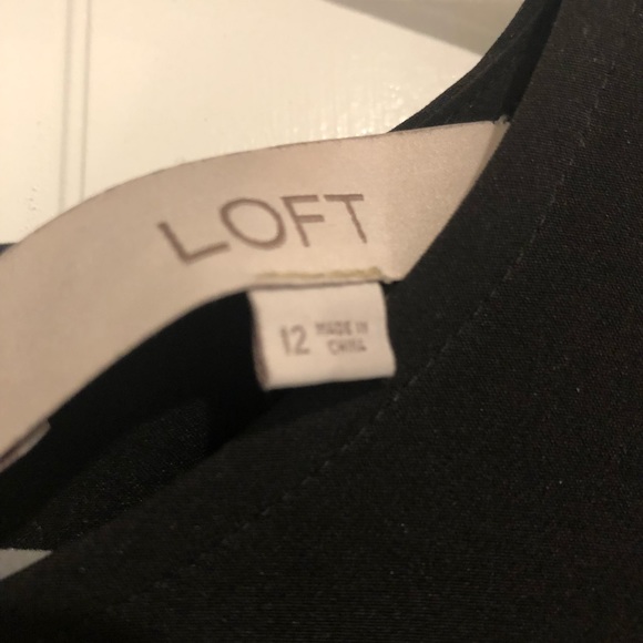 Black LOFT dress, knee length. - Picture 2 of 2